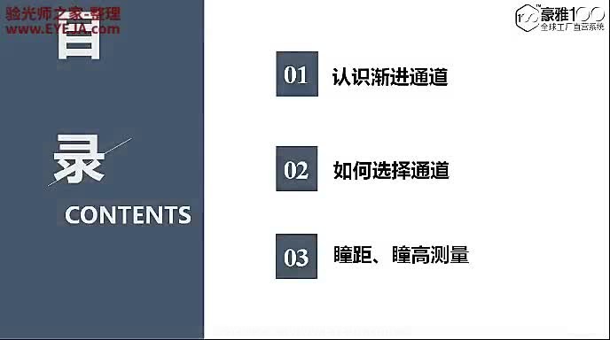 细讲_渐进验配之通道的选择及瞳高的测量-渐进片验配__豪雅培训视频