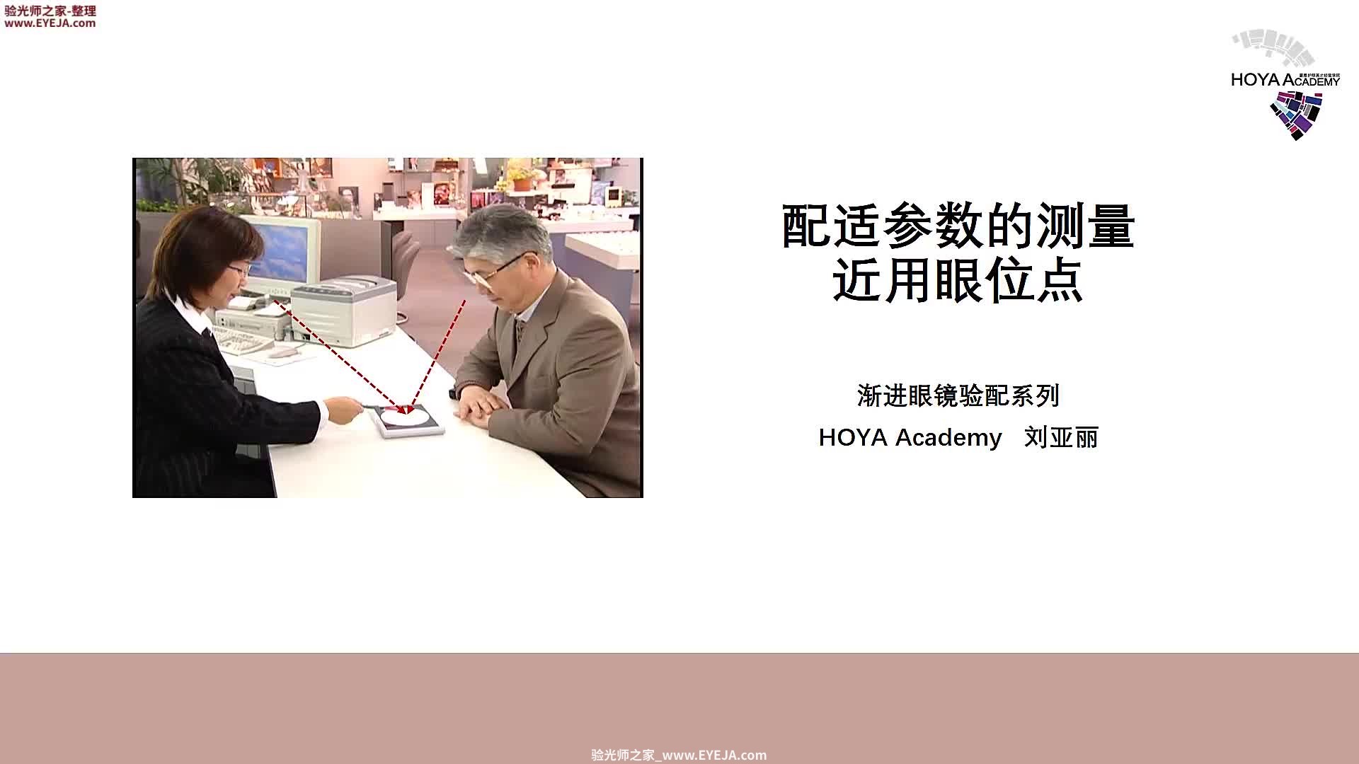近用眼位点的确定-渐进片验配_豪雅培训视频
