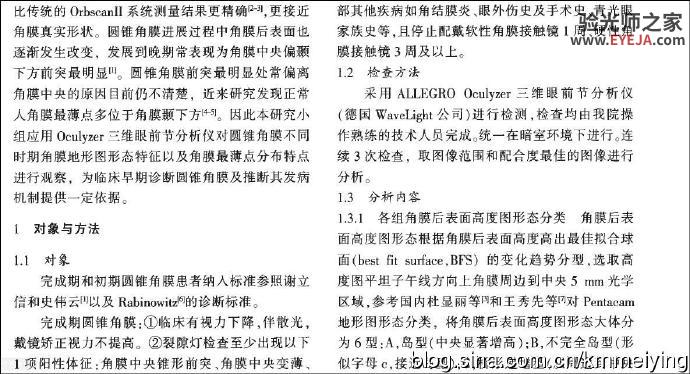 读书《圆锥角膜患者角膜地形图形态学特征》 读书《圆锥角膜患者角膜地形图形态学特征》