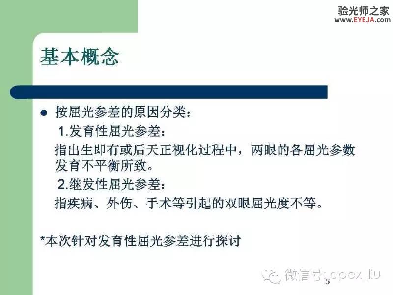 转载:尖峰眼科课程分享---屈光参差 转载:尖峰眼科课程分享---屈光参差