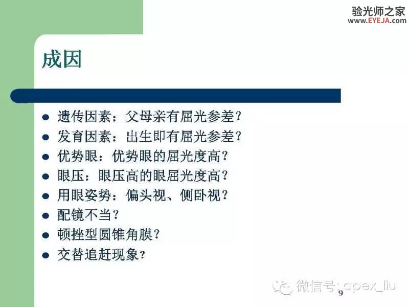转载:尖峰眼科课程分享---屈光参差 转载:尖峰眼科课程分享---屈光参差