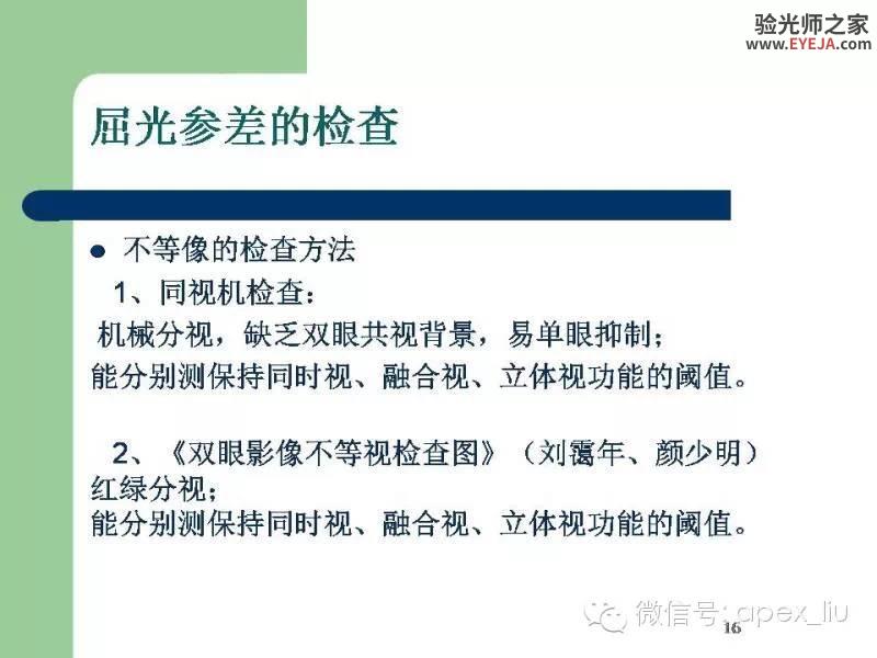 转载:尖峰眼科课程分享---屈光参差 转载:尖峰眼科课程分享---屈光参差