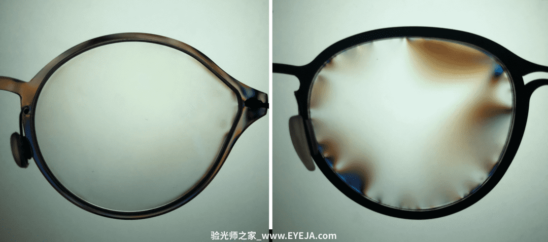 关于眼镜的应力